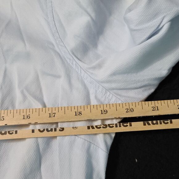 Jacob Mens Button Up Dress Shirt Blue Size XL 100% Cotton Long Sleeve Collar - Picture 5 of 12